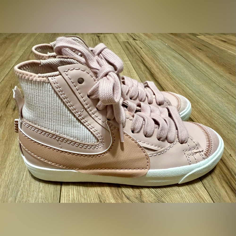 Women’s Nike Blazer '77 Jumbo Mid Shoes Pink Oxford W Size 8 DQ1471-100 EUC